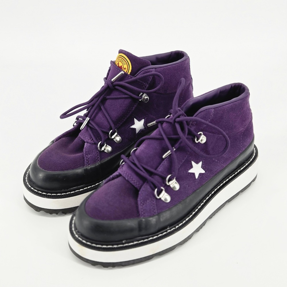 Converse One Star Mountain Club Purple Suede Platform Sneaker Boot Women US 6